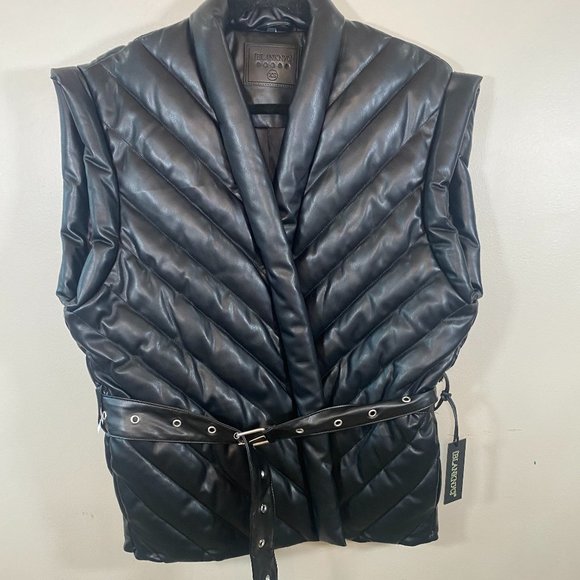 NWT BlankNYC Faux Leather Vest - Picture 5 of 12